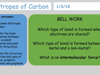 GCSE Edexcel Allotropes of Carbon