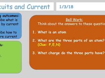 KS3 Activate Circuits and Current