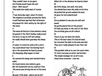 Bible Stories told in verse