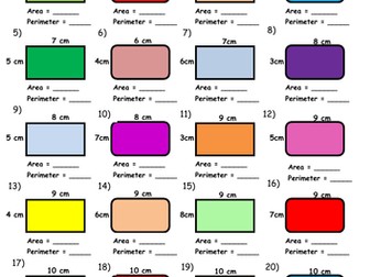 Area and Perimeter of Simple and Compound Shapes