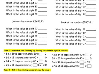 Place Value and Approximating