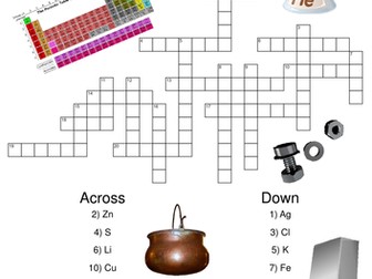 Chemistry Crossword Puzzle: Chemical Symbols