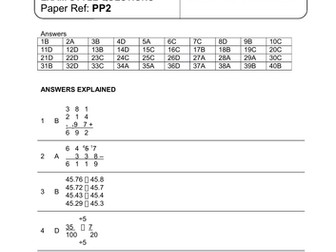 11+ Maths Practice Papers x2