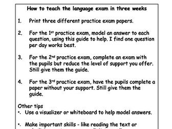 Pupil Guide - AQA Language Paper 1