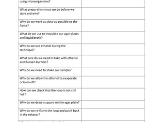 Bacterial growth and aseptic techniques (new AQA spec)