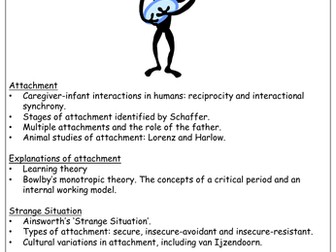 Attachment AQA Psychology Revision Booklet