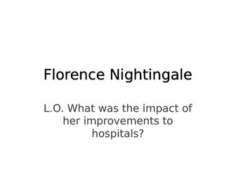 The effects of the work of Florence Nightingale, James Simpson and Joseph Lister