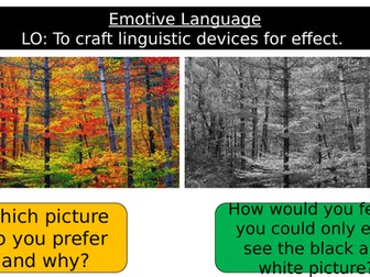 Using Emotive Language - Argument Writing