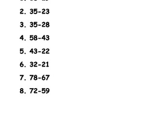 To subtract  using counting up