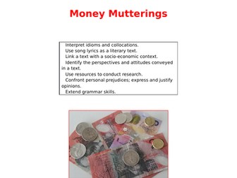 Money vocabulary activities