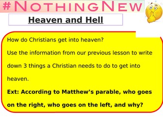 AQA GCSE Religious Studies Spec A Christianity - Heaven and Hell
