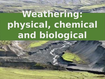 Geography Weathering lessons powerpoint and plan