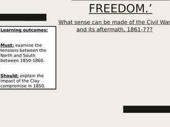 Civil war in America (OCR SHP) - North and South divisions