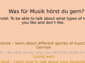 Stimmt 3 grün - was für Musik hörst du?