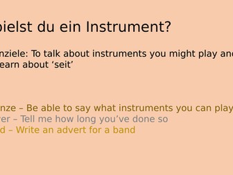 Stimmt 3 Grün - Spielst du ein Instrument?