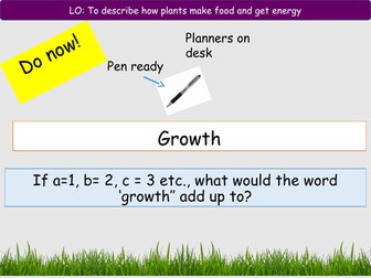 plant reproduction 7 - growth, photosynthesis and respiration