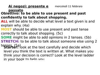 Ai negozi - shopping around