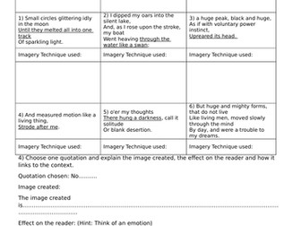 AQA Anthology The Prelude & The Romantics - Fully differentiated two lessons