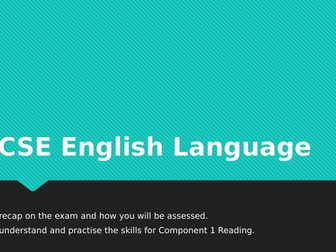 GCSE English Language Component 1 Reading Paper
