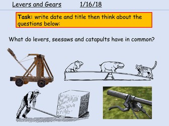 Moments and Levers full lesson with worksheet with answers