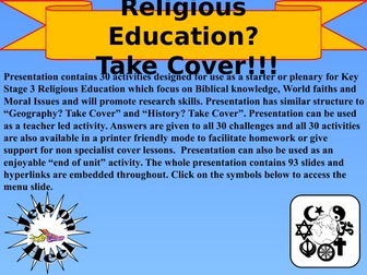 Religious Education? Take Cover!