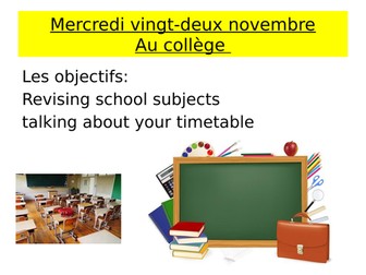 Module 6 lesson 1 and 2 Au college/ mon bahut
