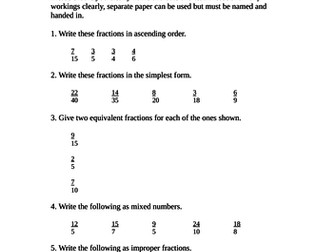 Fraction Test
