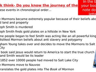 The Mormons in Utah