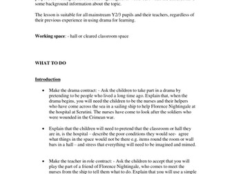 Writing about Florence Nightingale:- using a drama lesson as a context for writing in Y2/3