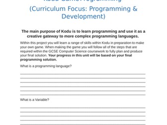 Kodu Workbook