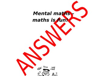 mathematics workbook and answer book
