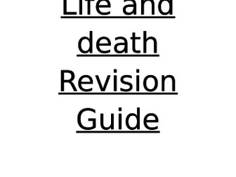 eduqas life and death revision  guide route B