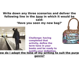 Review writing: with a focus on tone