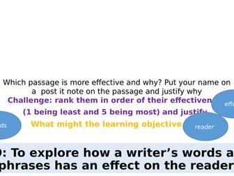 Frankenstein language analysis Edexcel Paper 1