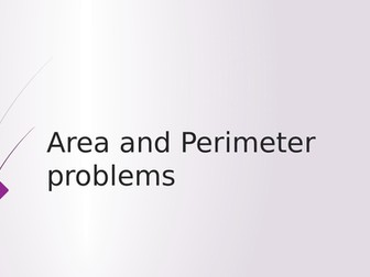 Area and perimeter problem solving