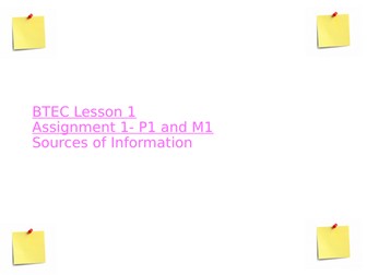 BTEC Level 2 First Award in Business Unit 1 Learning Aim A, B and C