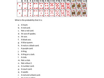 Calculating probability with playing cards