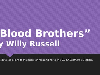 GCSE Question "Blood Brothers"