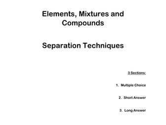Edexcel Chemistry Topic 2 - Paper 3 Revision Questions