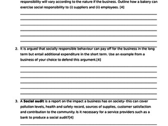 external influences on business activity