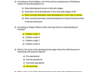 Edexcel GCSE 9-1 Psychology Development and Research Methods assessments