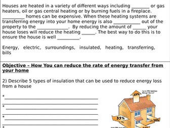 Heating and Insulating Buildings Homework
