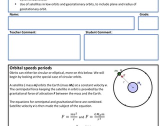 7.2.4 Orbits of planets and satellites