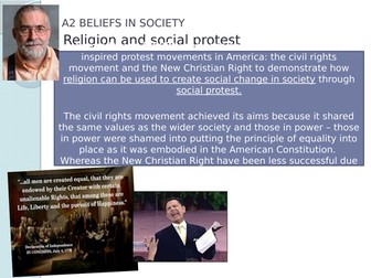 AQA Beliefs Religion as a force for Social Change