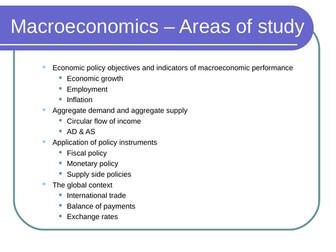 Circular flow of income and the multiplier effect