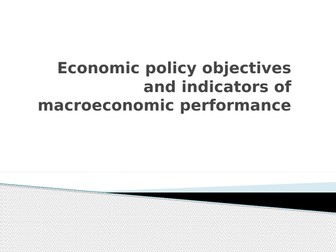 Economic growth as a macroeconomic indicator of performance