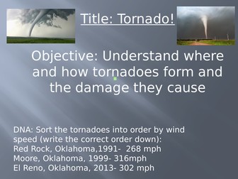 Thunderstorms and tornadoes- 2 lessons
