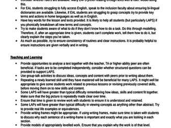 Differentiation Ideas and quick wins