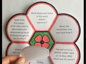 Anzac Day Craft and Quiz