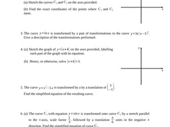 Combined graph transformations and modulus function (new A level maths ...